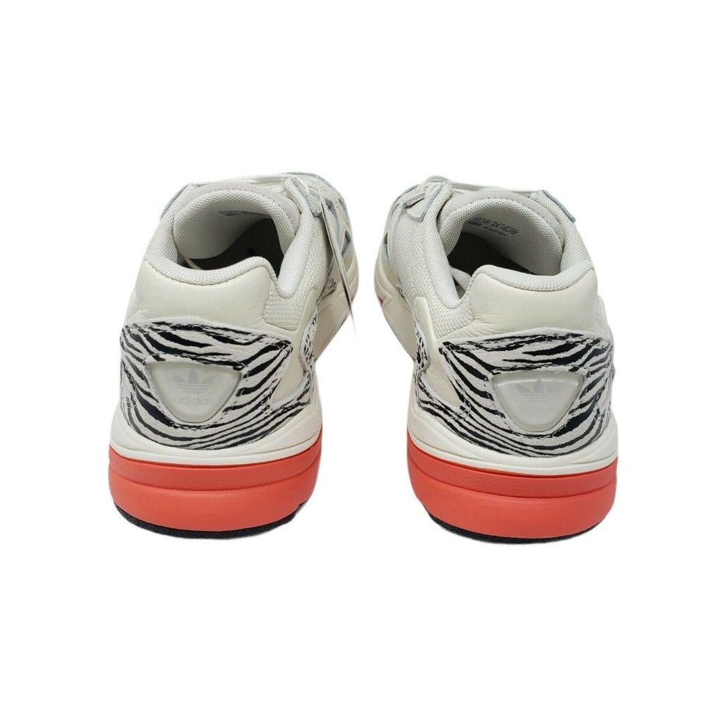 adidas Falcon Sneakers Off White Leopard Print Orange Womens Size 11 NEW - Picture 12 of 14